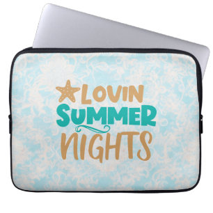 Lovin Summer Nights: Embracing Warm Evenings Magic Laptop Sleeve