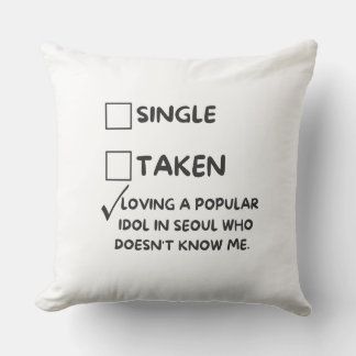 Loving a popular idol in Seoul” Printed Oversized Cushion