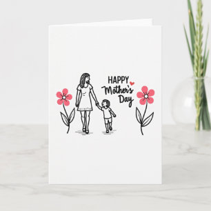 Loving Adult And Child Card