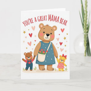 Loving Animal Family Happy Card