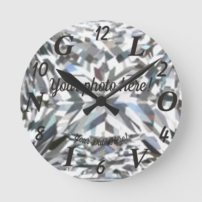 Loving Around the Clock, Wall Clock Diamond (Front)