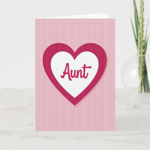 Loving Aunt Mothers Day Design Card