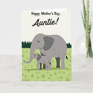 Loving Auntie Mothers Day Scene Card