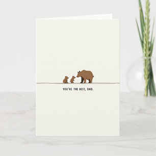 Loving Bear Family Fathers Day Card