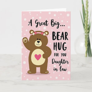 Loving Bear Paw Mothers Day Card