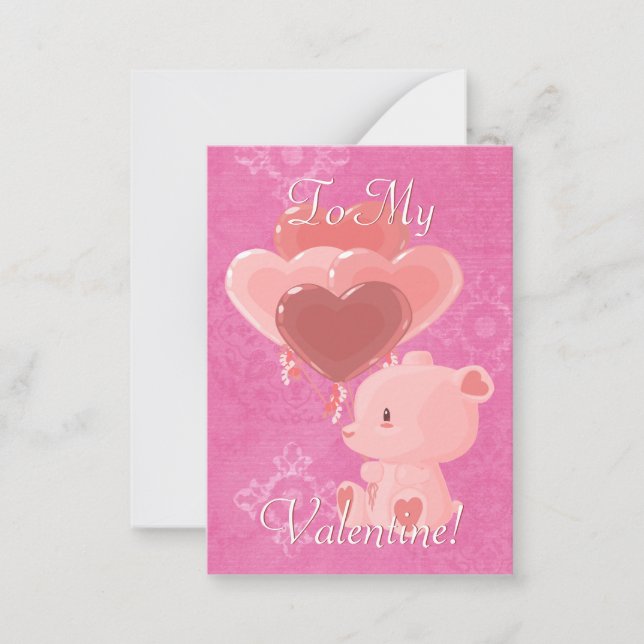Loving Bear Valentine Cards (Front)