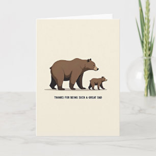 Loving Bears Fathers Day Card
