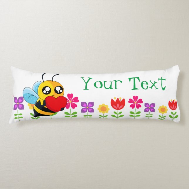 Loving Bee Body Cushion (Front)