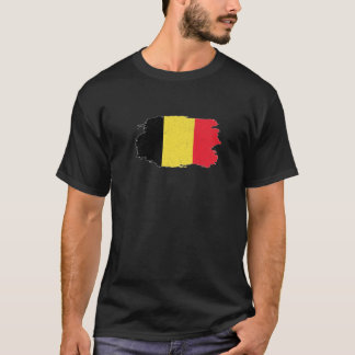 Loving Belgium Flag Patriotic Belgian Sports Suppo T-Shirt