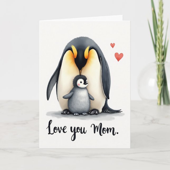 Loving Bird Family Theme Day Card (Front)