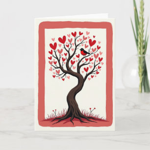 Loving Bird Tree Birthday Card