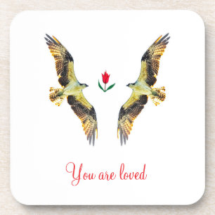 Loving birds. Ospreys Coaster