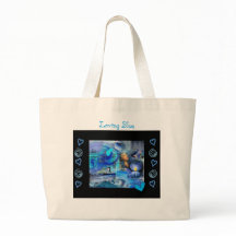 "LOVING BLUE" JUMBO TOTE BAG