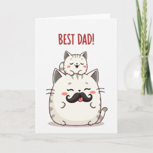 Loving Cats Fathers Day Card