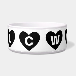 LOVING CATS WORLDWIDE LCWW ETERNITY LOGO PET BOWL