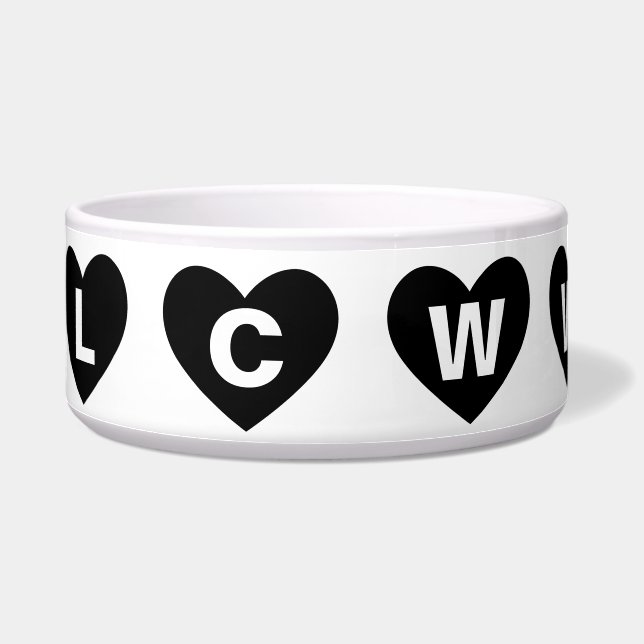 LOVING CATS WORLDWIDE LCWW ETERNITY LOGO PET BOWL (Left)