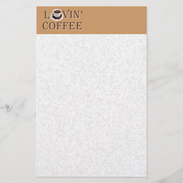 Loving coffee stationery (Front)