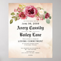 Loving Commitment ♥ Wedding Certificate