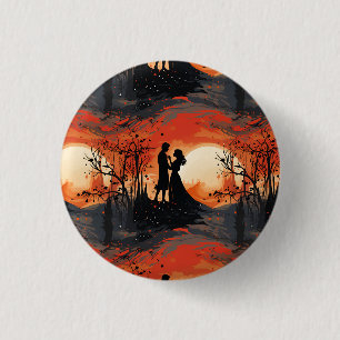 Loving Couple  3 Cm Round Badge