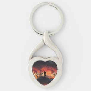 Loving Couple  Key Ring
