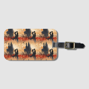 Loving Couple  Luggage Tag