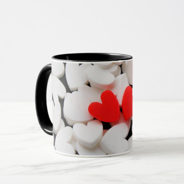 Loving couple of hearts mug (Front Left)