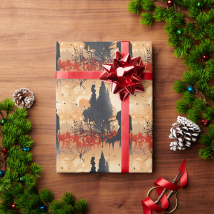 Loving Couple Wrapping Paper