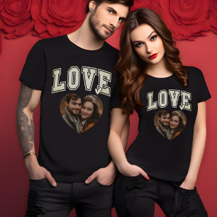 Loving Custom Valentine Heart Photo mens T-Shirt