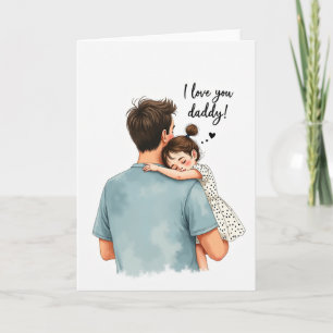 Loving Dad Illustration Card