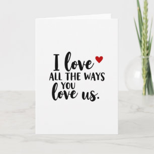 Loving Dad Script Message Card