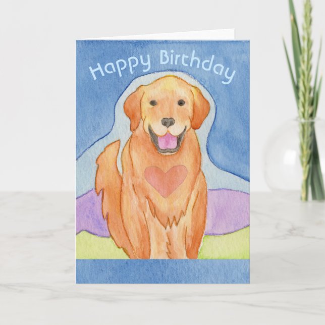 Loving Dog birthday card (Front)