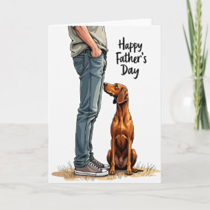 Loving Dog Fathers Day Card