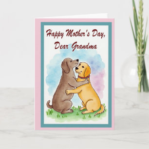 Loving Dog Grandmas Day Card