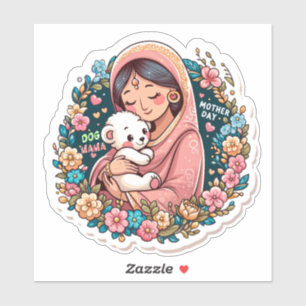 Loving Dog Mum Embrace