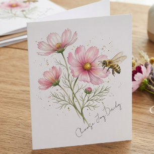 Loving Encouragement Soft Pink Meadow Note Card