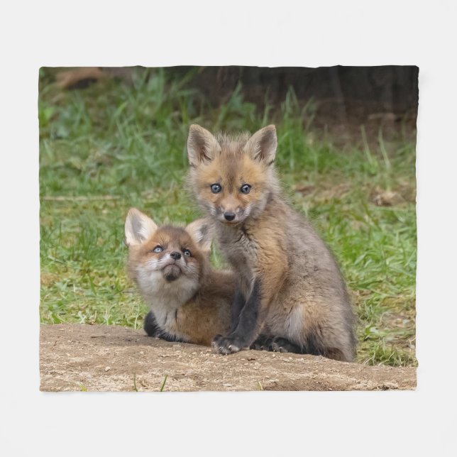 Loving Eyes Fleece Blanket (Front (Horizontal))