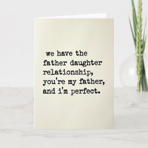 Loving Father Daughter Card