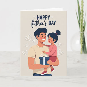 Loving Fathers Day Embrace Card
