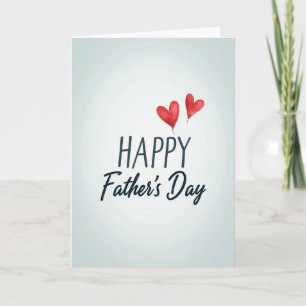 Loving Fathers Day Hearts Card