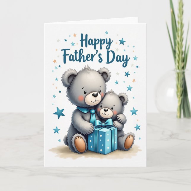 Loving Fathers Day Plush Card (Front)