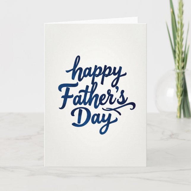Loving Fathers Day Script Card (Front)