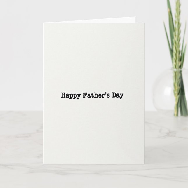 Loving Fathers Day Stencil Card (Front)