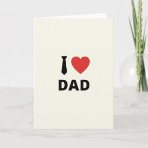 Loving Fathers Day Tie Card