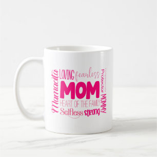 Loving Fearless Mom Heart of the Family Coffee Mug