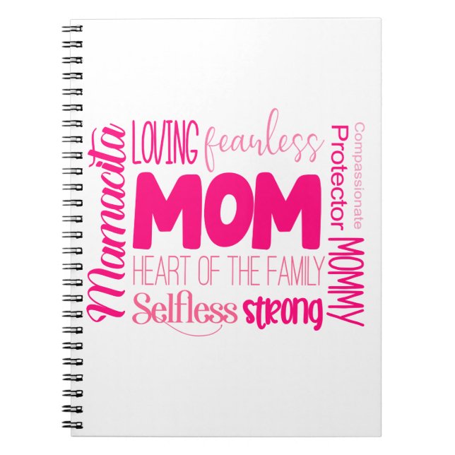 Loving Fearless Mum Heart of the Family Notebook (Front)