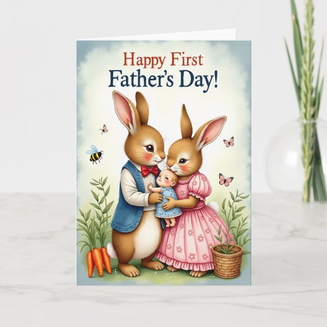 Loving First Fathers Day Card (Front)