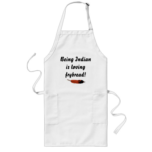 Loving Frybread Long Apron (Front)