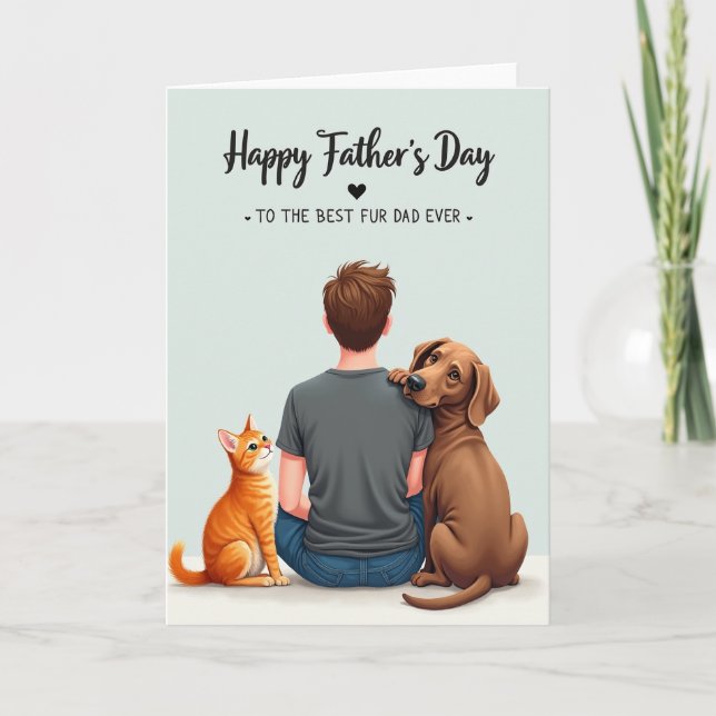 Loving Fur Dads Day Card (Front)