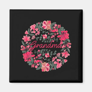 Loving grandma boho floral style happy mother's da magnet