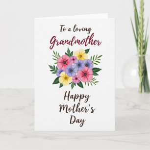 Loving Grandmothers Day Bloom Card